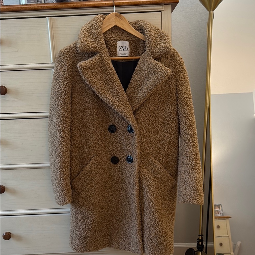 Zara teddy coat